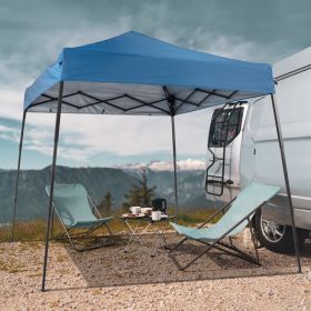 6X6ft Sky Blue Diagonal Band With One Side Of Surrounding Cloth Folding Shed
