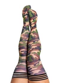 Alex: Camo Thigh-Highs. Petite to Plus Size. (size: B)